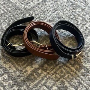 Classic Black and Brown Leather Belts